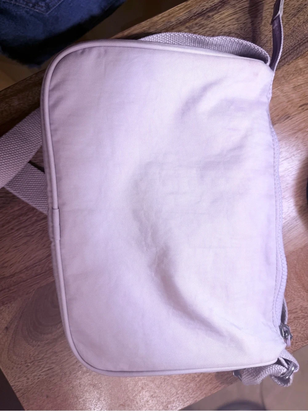 Kipling Light Lavender Crossbody Bag with Monkey Keychain